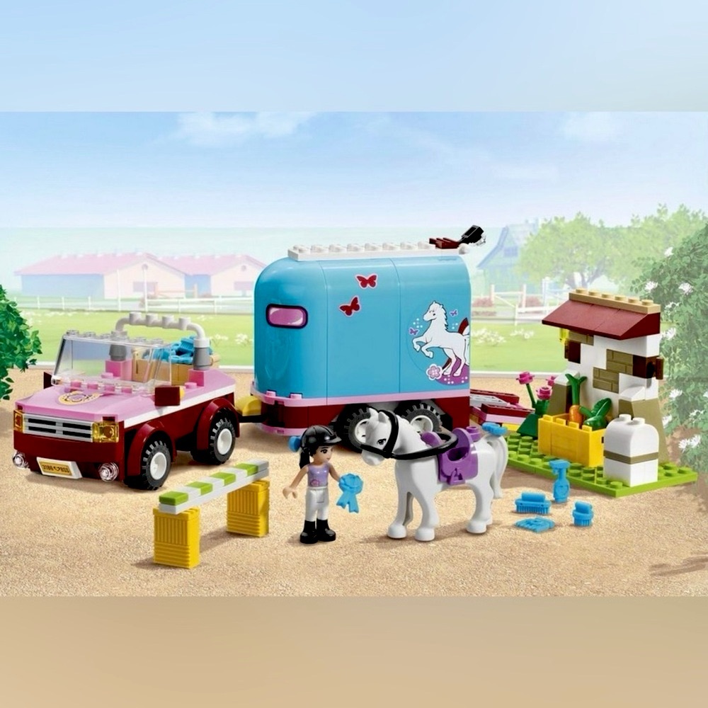 LEGO Friends #3186 Emma’s Horse Trailer Retired 2012 Set (Pre-Owned)